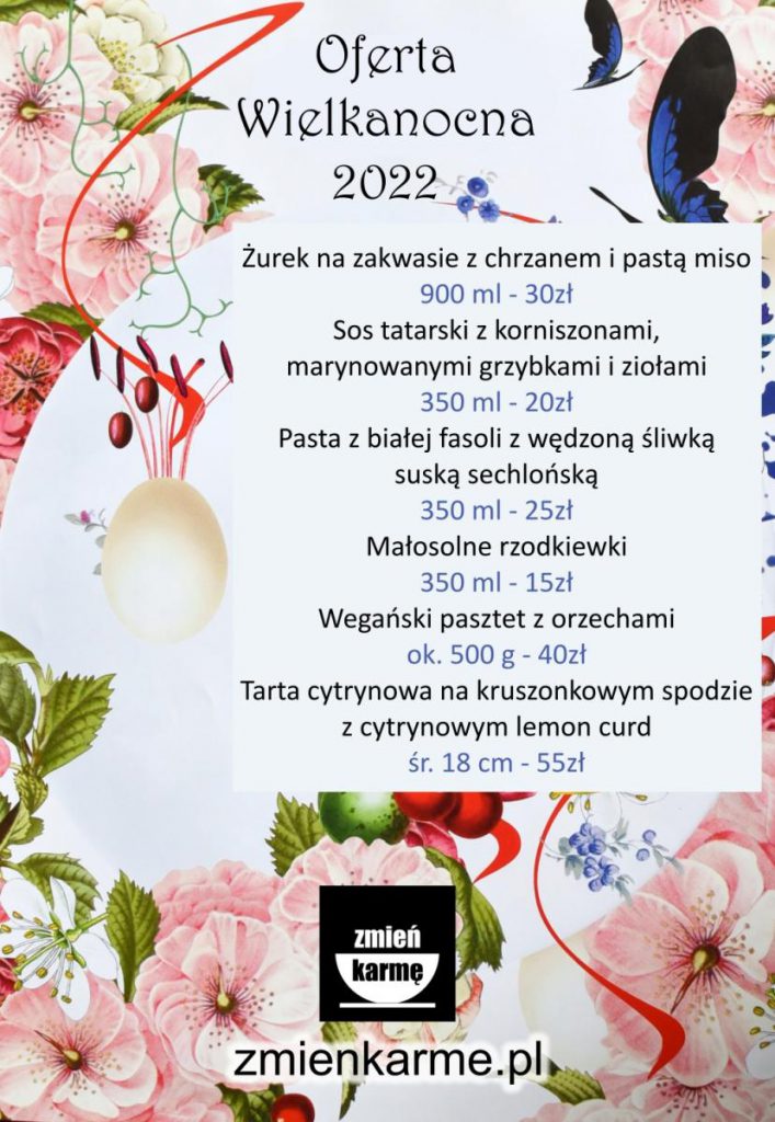 Catering Wielkanoc 2022 Warszawa cennik
